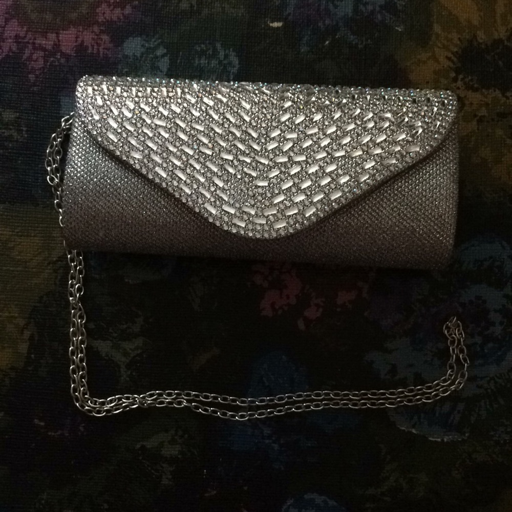 Rhinestone studded purse
